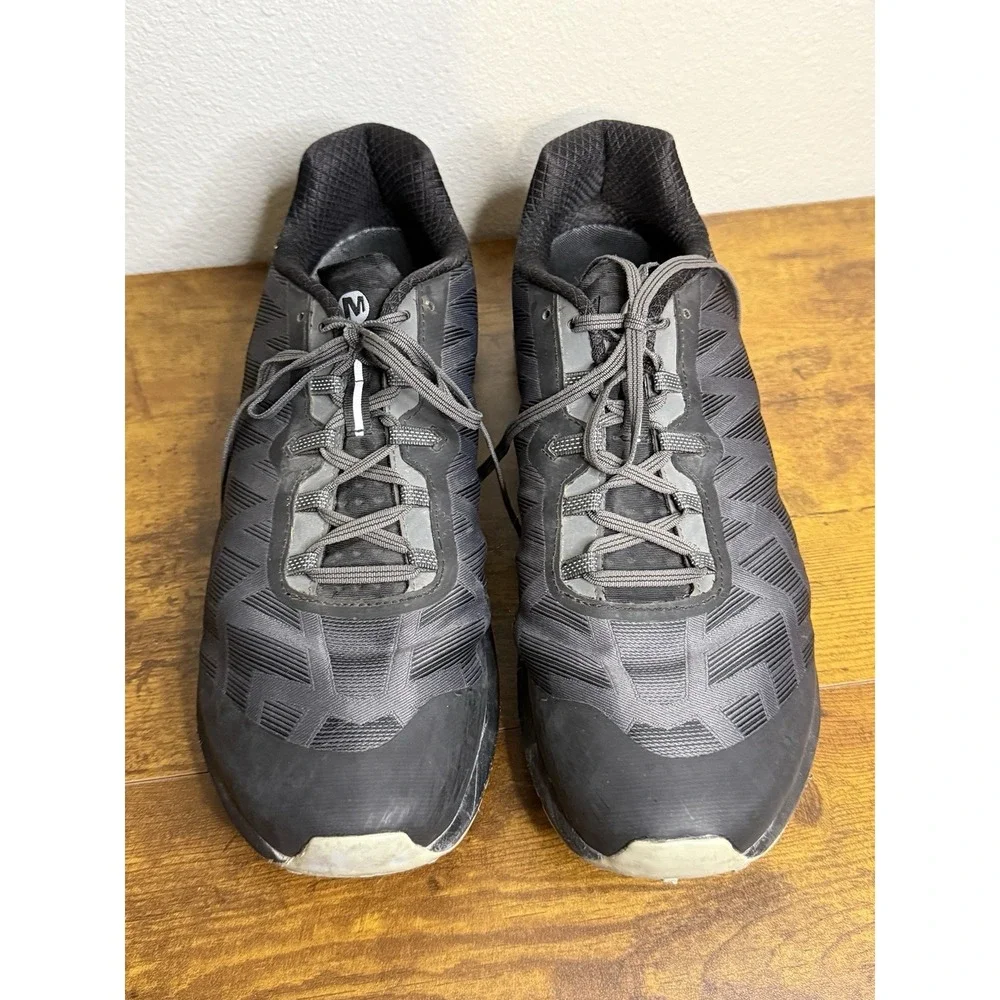 Merrell Mens Size 14 Agility‎ Synthesis Flex Exuberance Black Trail Running